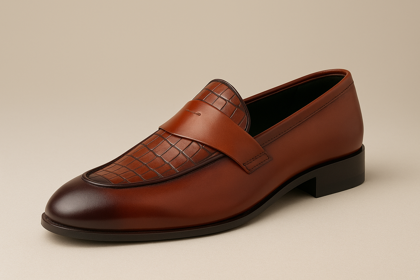 Men’s shaded Leather Loafers
