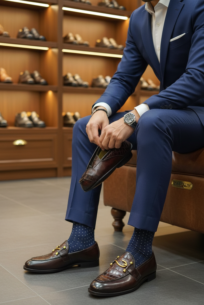 Horsebit Cognac Leather Loafers