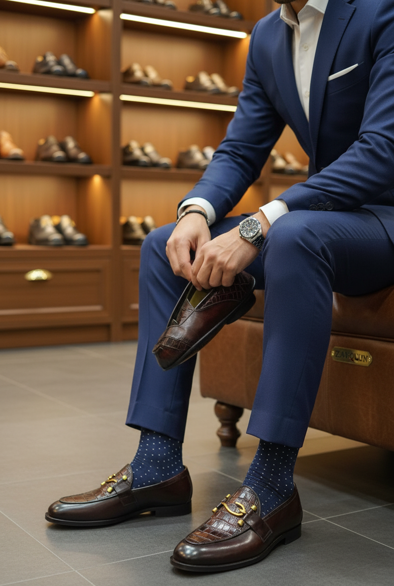 Horsebit Cognac Leather Loafers