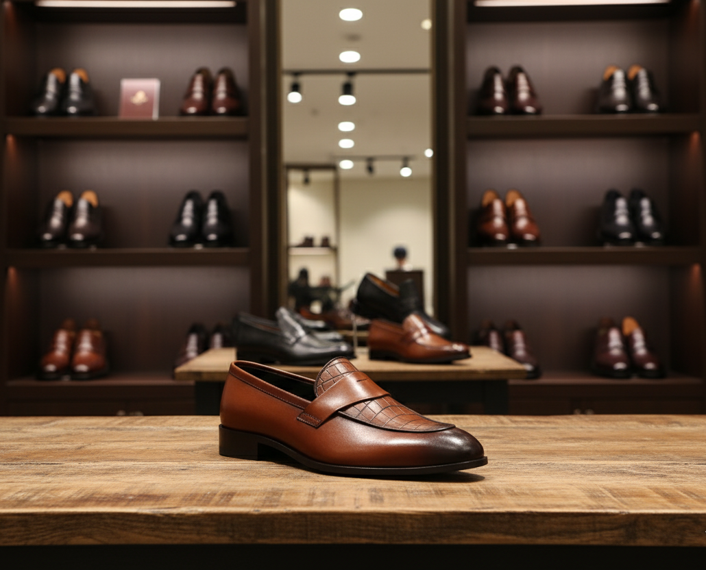 Men’s shaded Leather Loafers