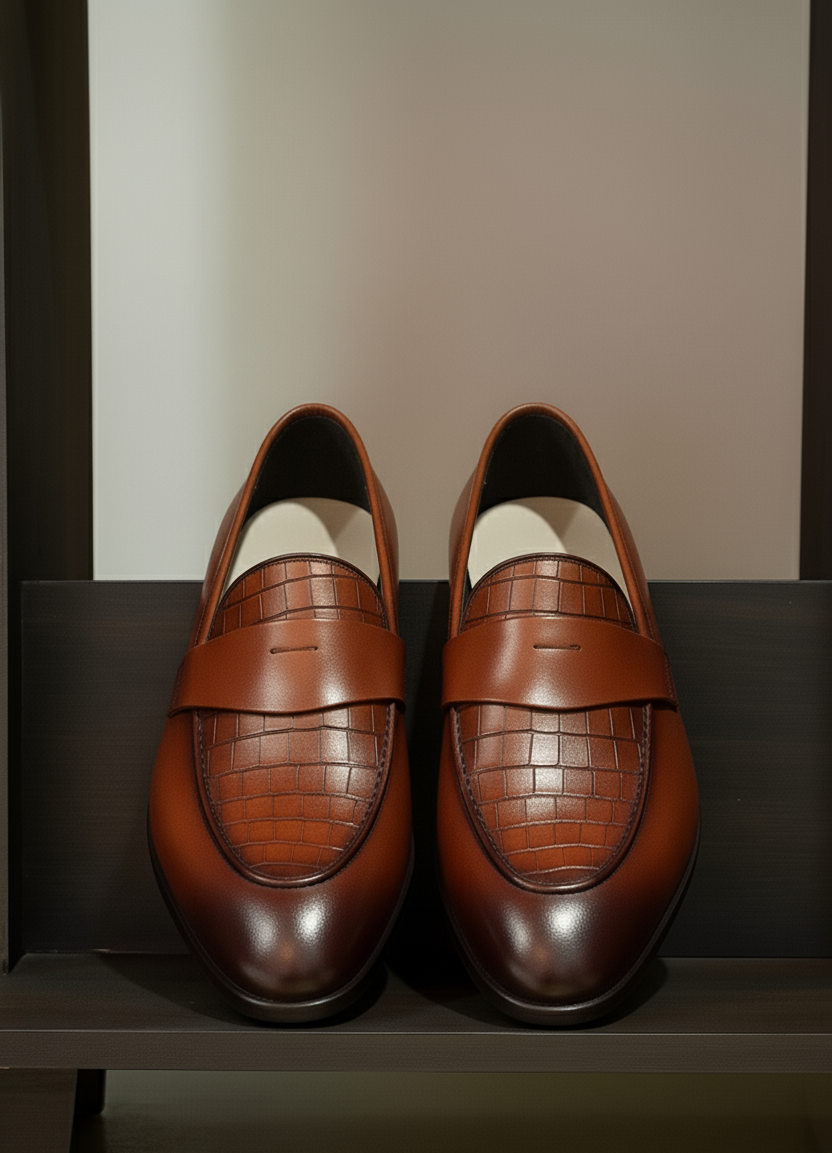 Men’s shaded Leather Loafers