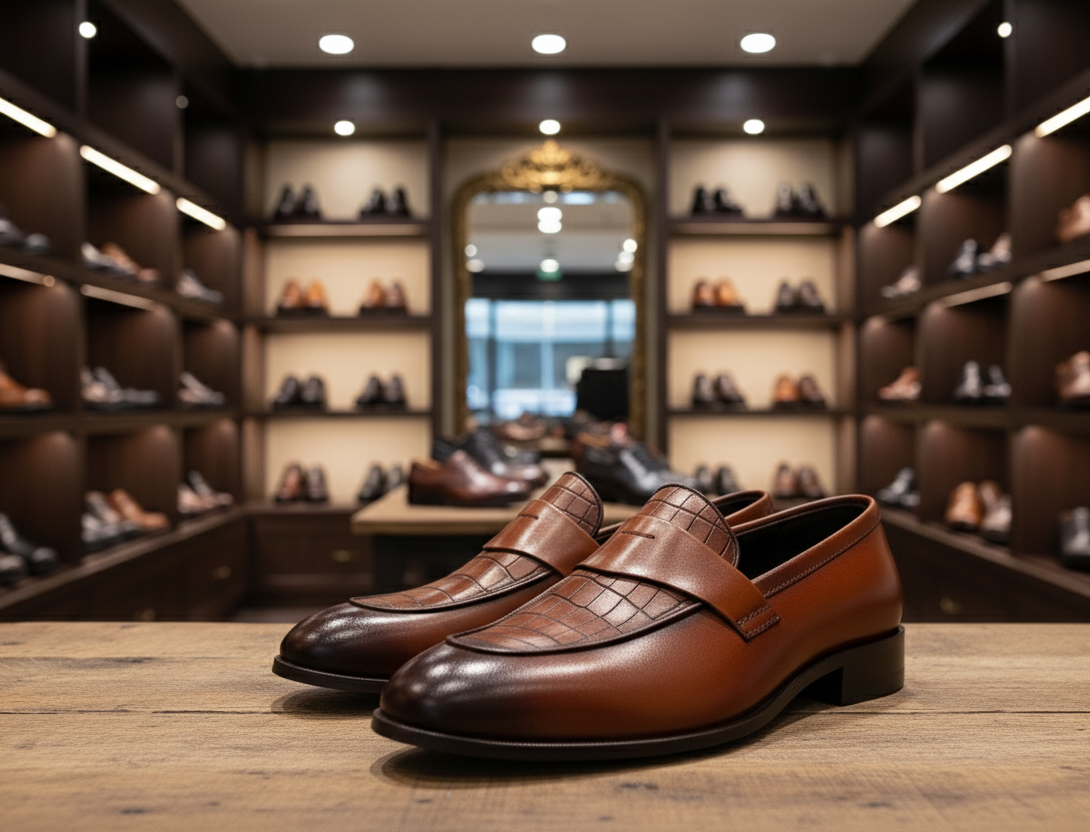 Men’s shaded Leather Loafers