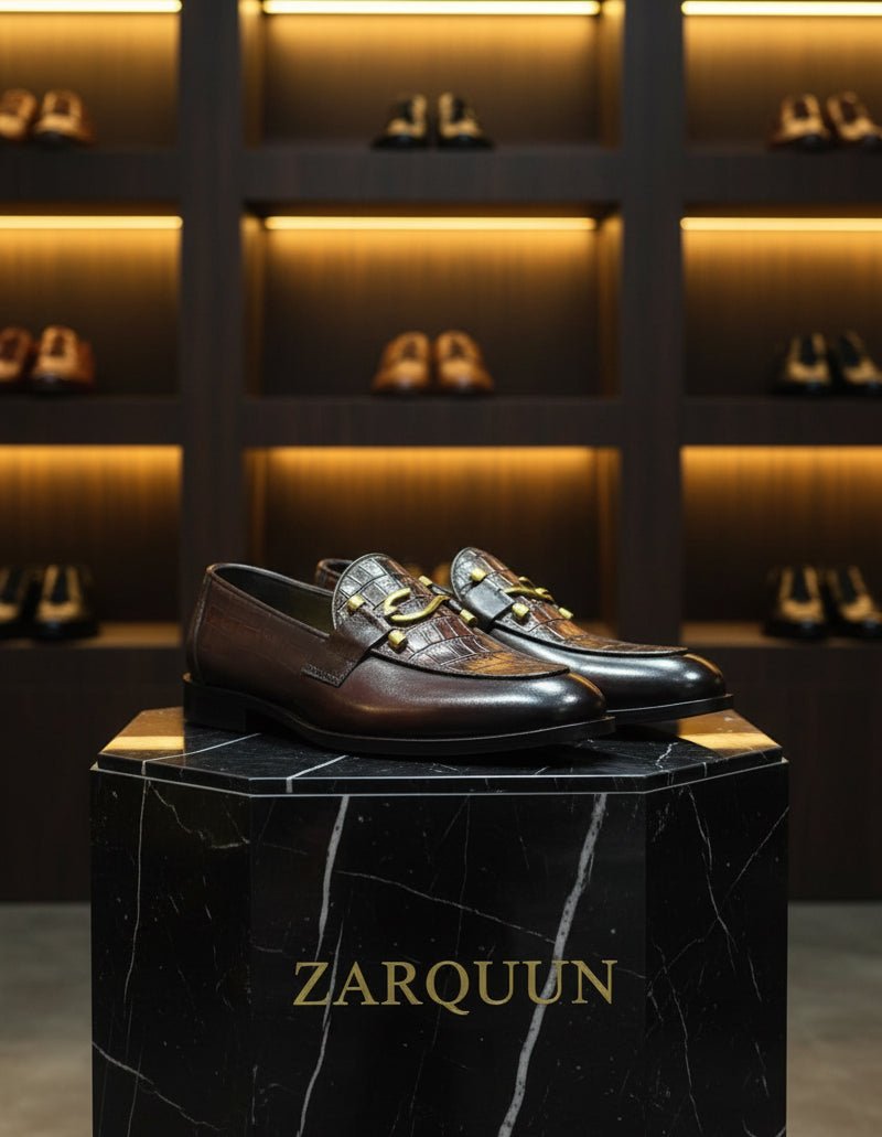 Horsebit Cognac Leather Loafers